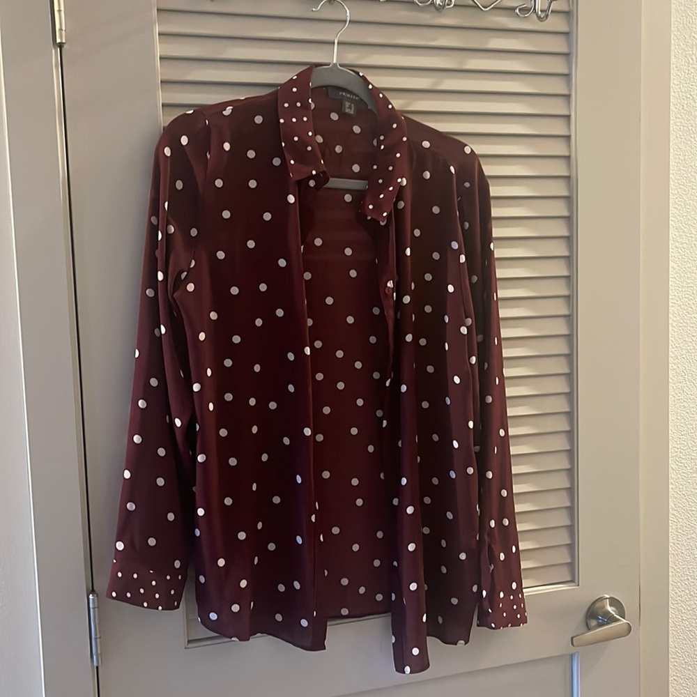 ⏩ Polka Dot Button Down